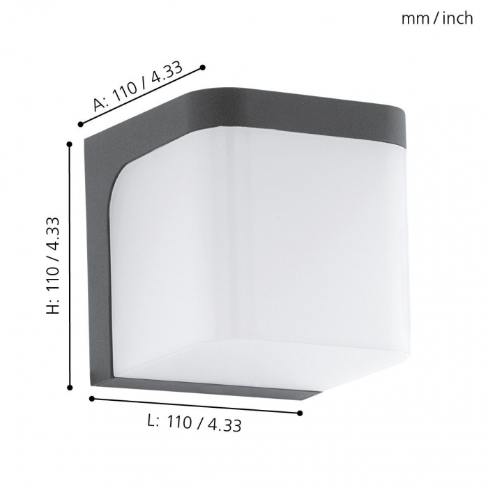 Aplica exterior JORBA LED 1X4.9W lumina calda [4]