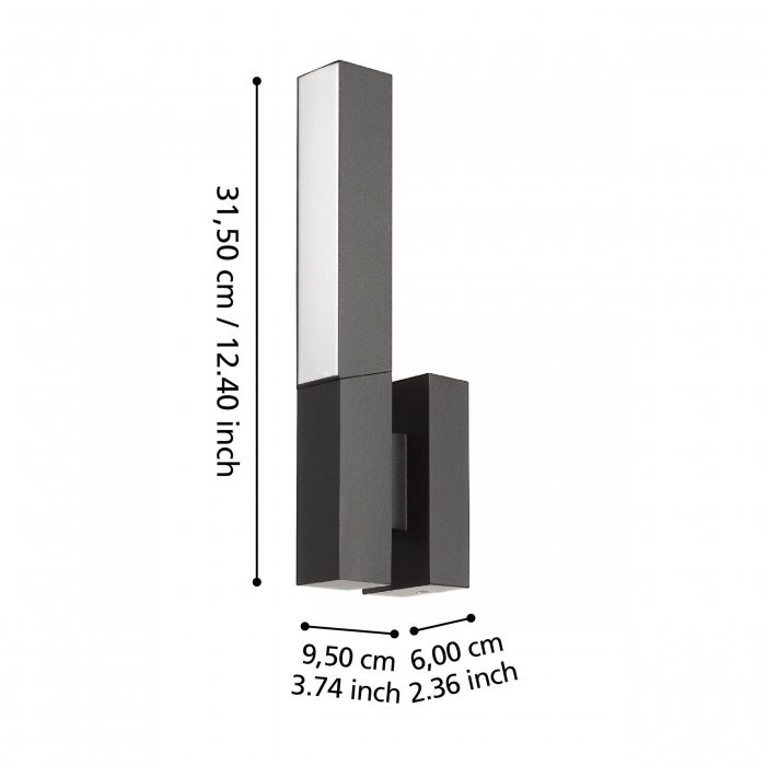 Aplica exterior UGENTO LED 2X4.5W lumina calda [4]