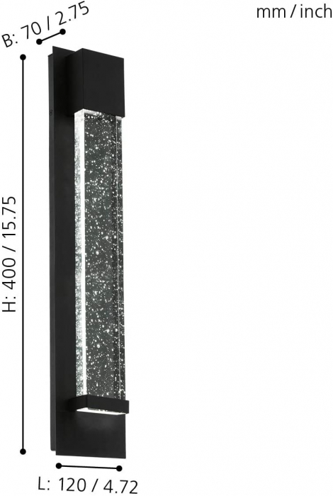 Aplica exterior VILLAGRAZIA LED 2X3.3W lumina calda [5]
