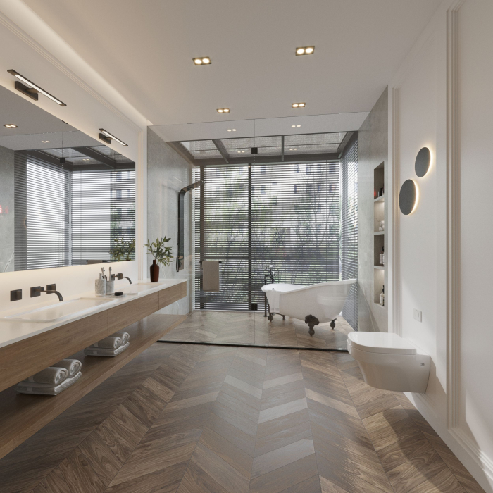 Aplica GALLERY LED 1 x max 20W LED Negru 62 cm [10]