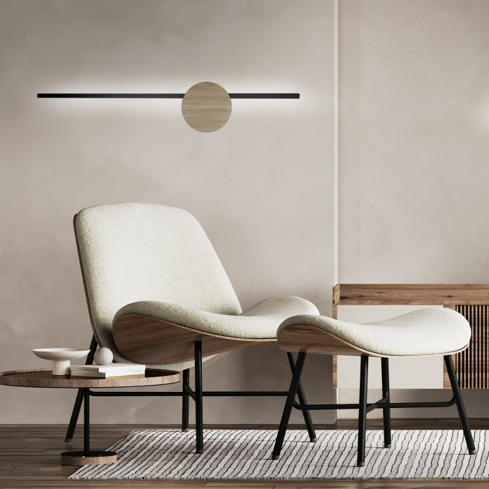 Aplica JAVA  1 x max 2W LED Negru 5 cm [2]