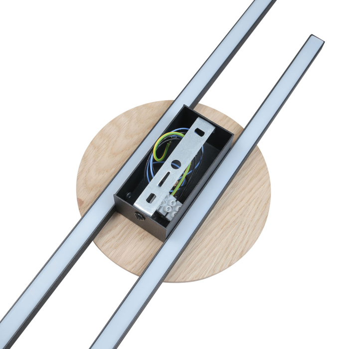 Aplica JAVA  2 x max 30W LED Pin, Negru 4,5 cm [6]