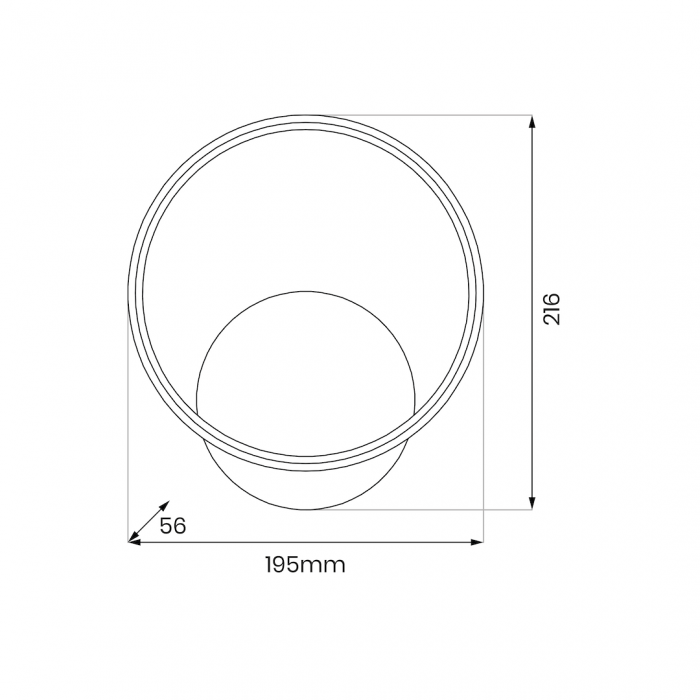 Aplica HOOP LED 7W LED lumina neutra [5]
