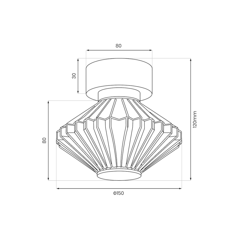 Lampă tavan Padre LED 6W lumină caldă 15 cm auriu [9]