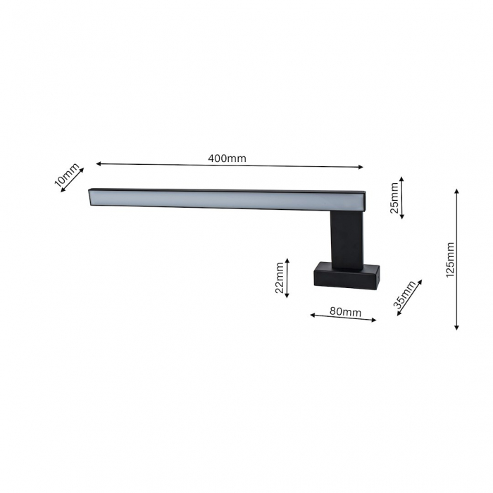Aplica baie SHINE LED 11W LED lumina neutra [6]