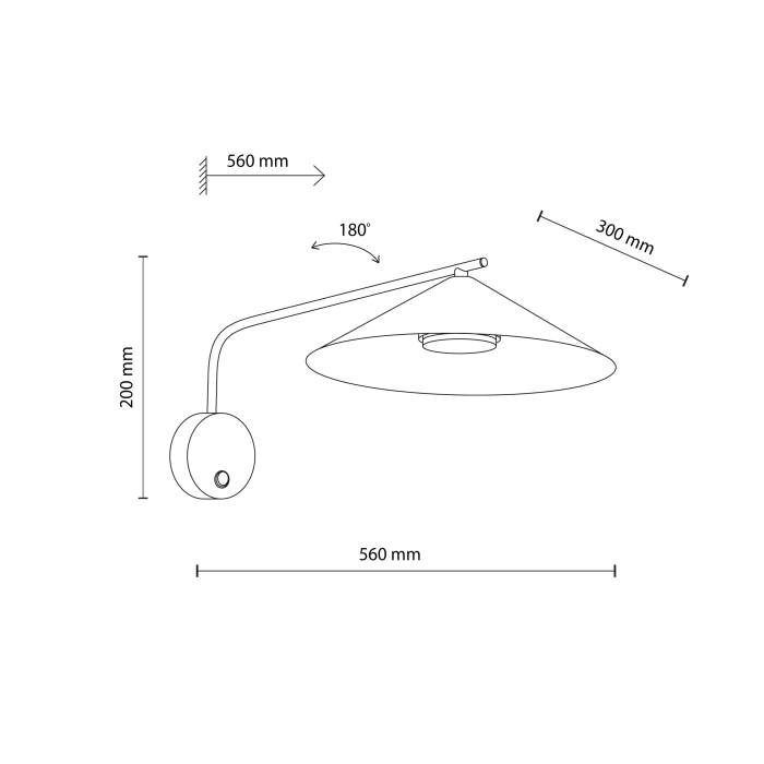 Aplica LUME GX 53 max 11W LED Kashmir 56 cm [7]