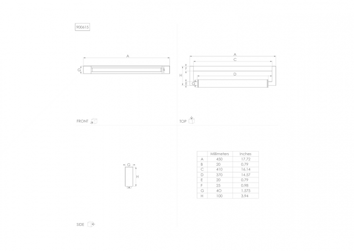 Aplica baie GEMILIANA LED 8,9W lumina neutra 45 cm IP44 [5]