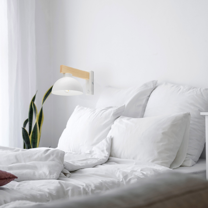 Aplica OSLO E27 1 x max 15W LED Alb, Pin 18 cm [2]