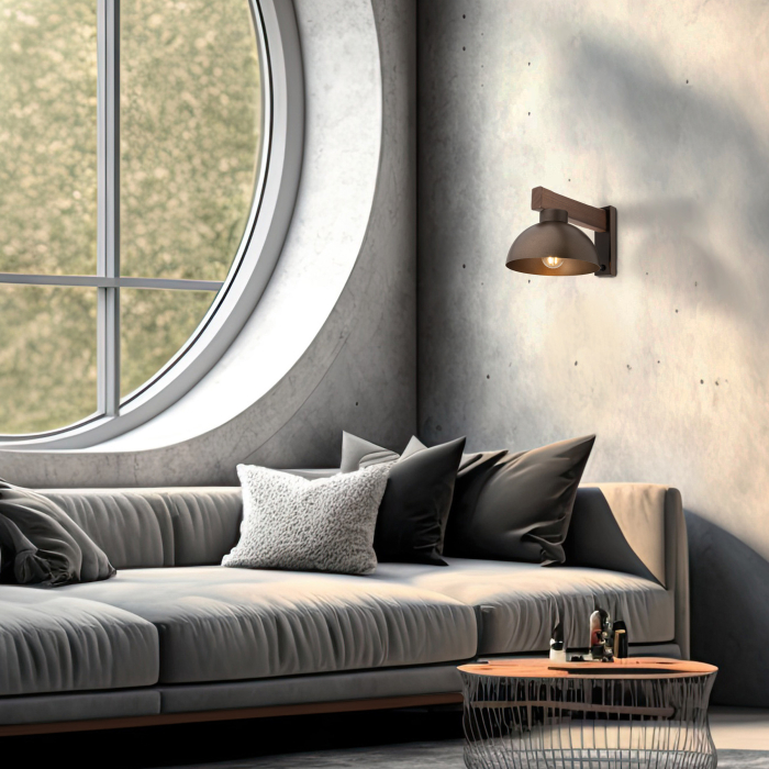 Aplica OSLO E27 1 x max 15W LED Maro, Nucă 18 cm [2]