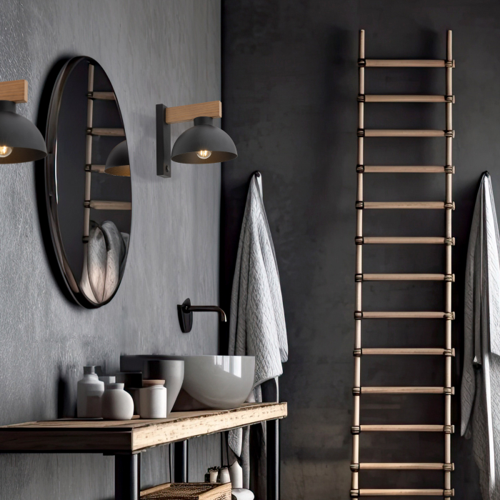 Aplica OSLO E27 1 x max 15W LED Piuliță, Neagră 18 cm [2]