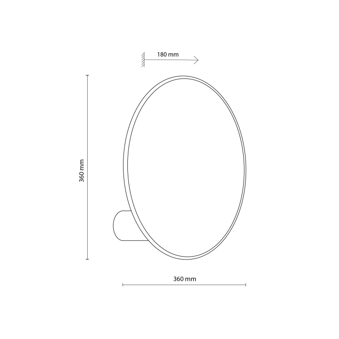 Aplica PULSE E27 1 x max 15W LED Alb, Pin 36 cm [6]