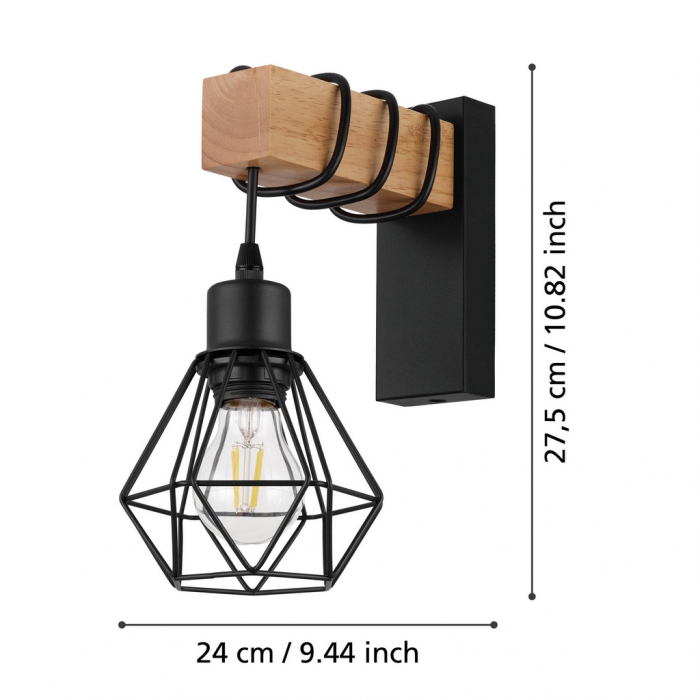 Aplica TOWNSHEND 5 E27 1X60W [5]