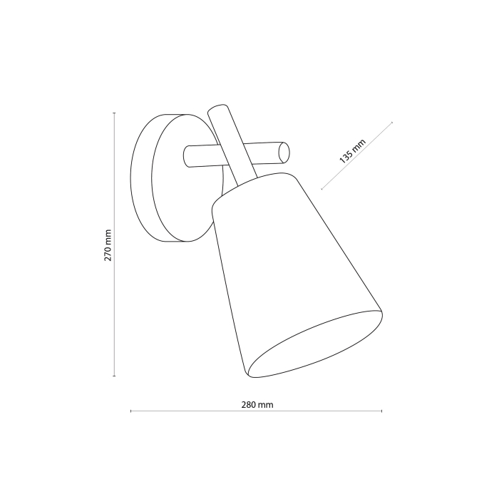 Aplica VAIO E27 1 x max 15W LED Alb, Pin 28 cm [4]