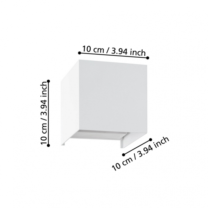 Aplica VALMONTONE LED 2x1,5W lumina calda 10 x 10 cm [4]