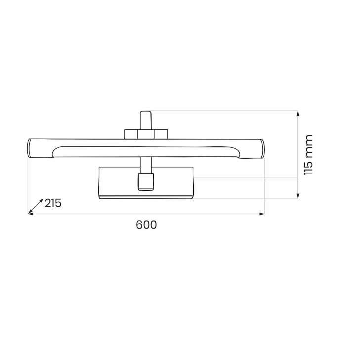Aplica Vinci 15W LED 4000K Negru/Gold [7]