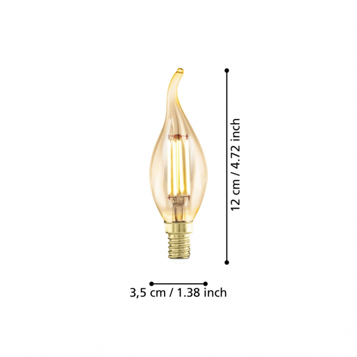 Bec LEDE14 E14 1X4W lumina calda [3]