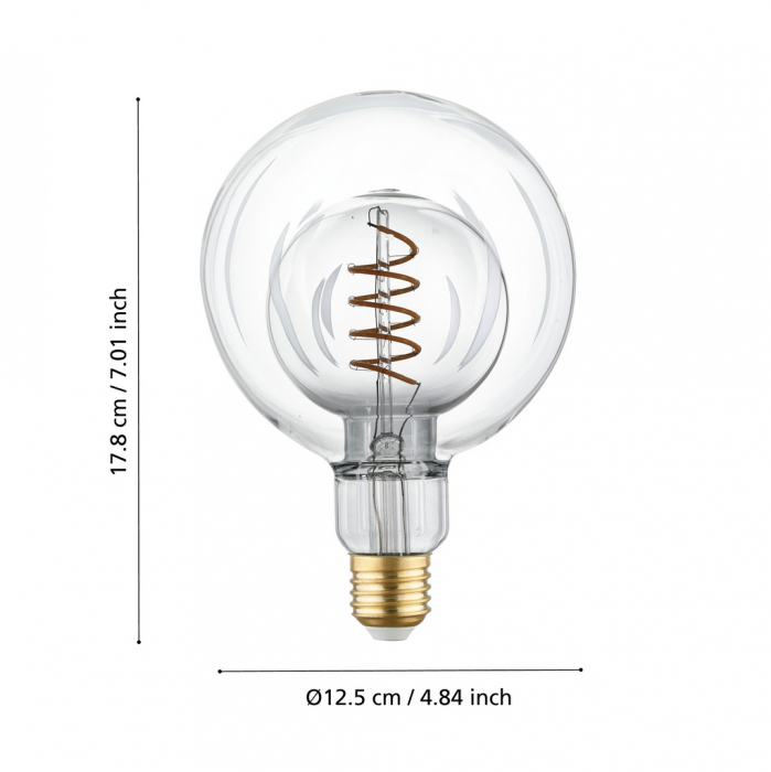 Bec LEDE27 E27 1X2W lumina calda [3]