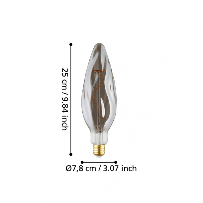 Bec LEDE27 E27 1X4W lumina calda [3]