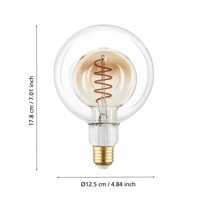Bec LEDE27 E27 1X4W lumina calda [3]