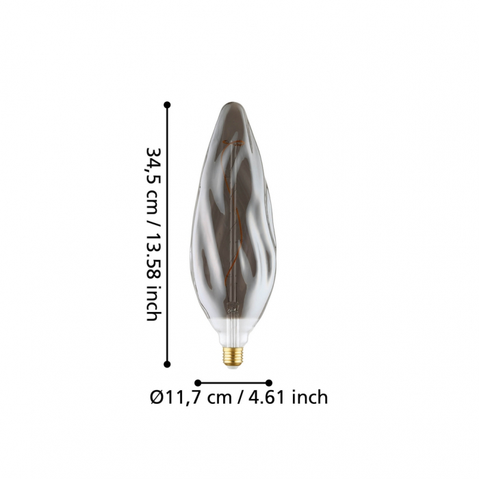 Bec LEDE27 E27 1X4W lumina calda [2]