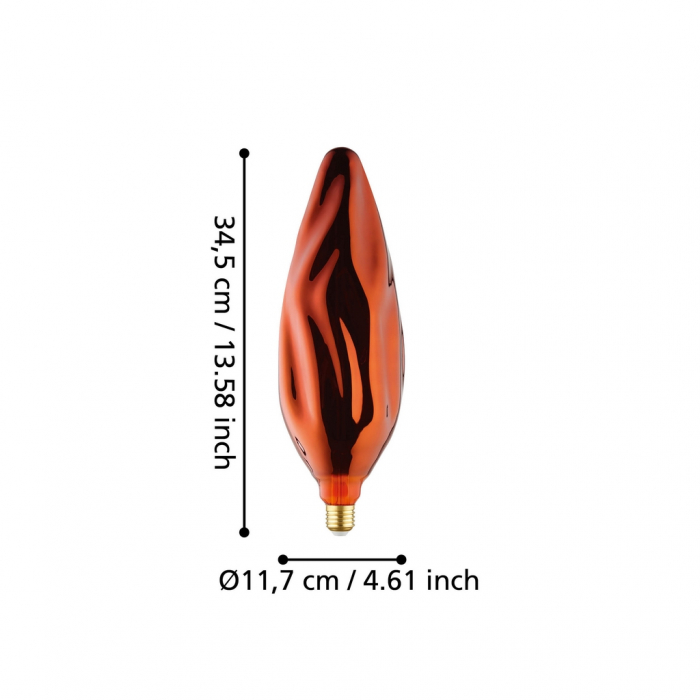 Bec LEDE27 E27 1X4W lumina calda [3]