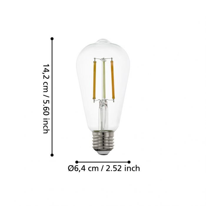 Bec LEDE27 E27 1X6W lumina reglabila [4]