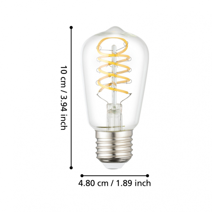 Bec LEDE27 E27 1X7,3W lumina calda [4]