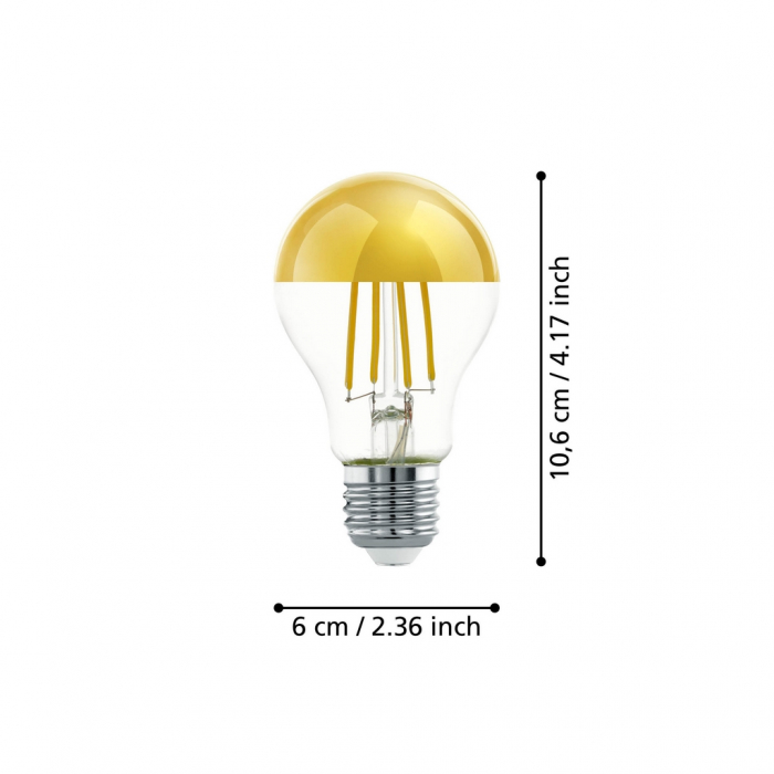Bec LEDE27 E27 1X7,3W lumina calda [3]