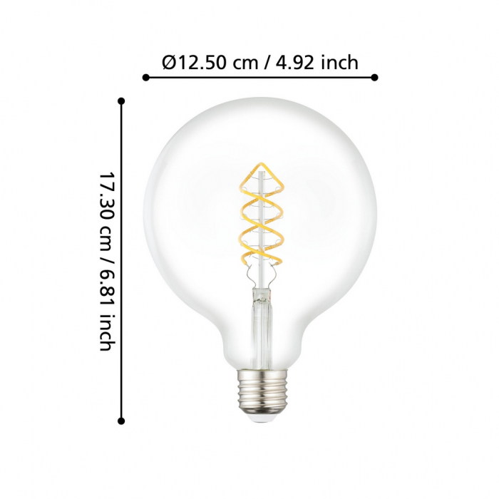 Bec LEDE27 E27 1X7,3W lumina calda [3]