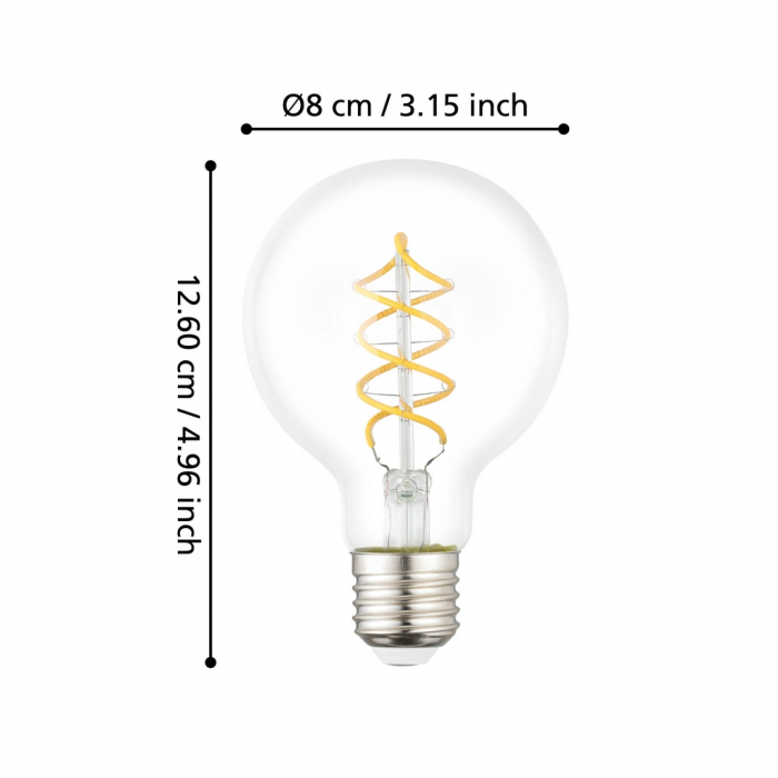 Bec LEDE27 E27 1X7,3W lumina calda [3]