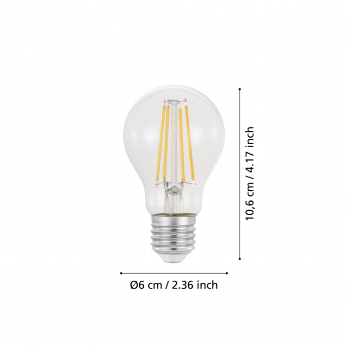 Bec LEDE27 E27 1X7,3W lumina calda [3]