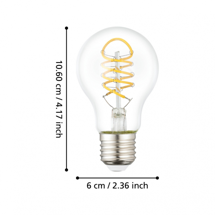 Bec LEDE27 E27 1X7,3W lumina calda [3]