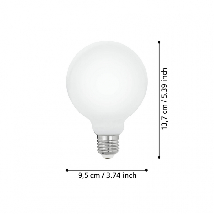 Bec LEDE27 E27 1X9W lumina calda [3]