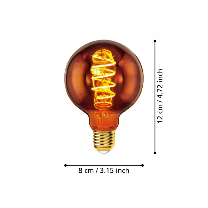 Bec LEDE27 E27 1X4W lumina calda [4]