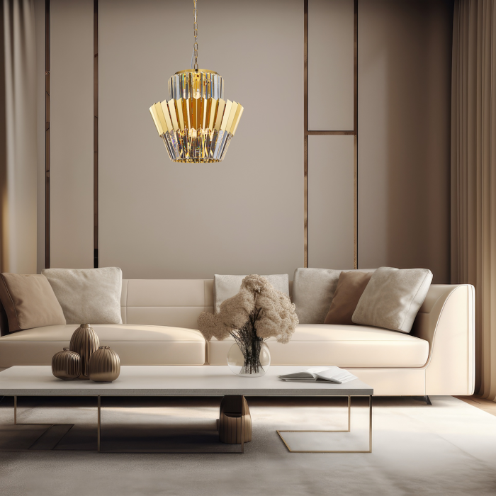 Candelabru Donna, auriu, 9XE14 [3]