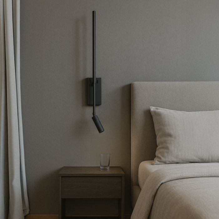 Lampă de perete cu lanternă Negru 6W + 3W 4000K [5]