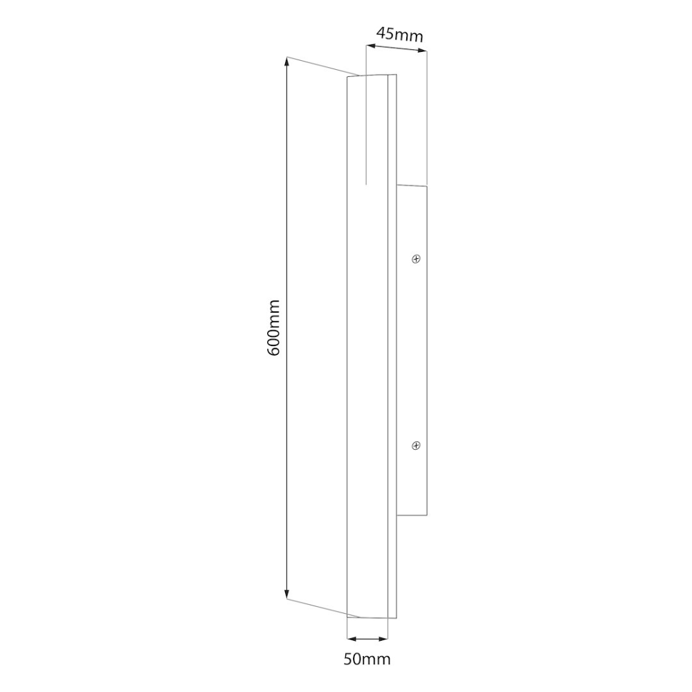 Lampă de perete exterior Wow 2 LED 11W lumină variabilă IP54 60 cm negru [7]