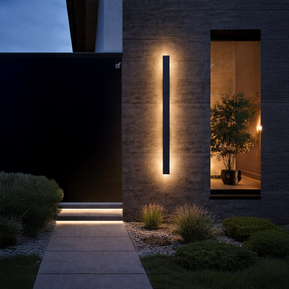 Lampă de perete exterior Wow 2 LED 20W lumină variabilă IP54 120 cm negru [2]