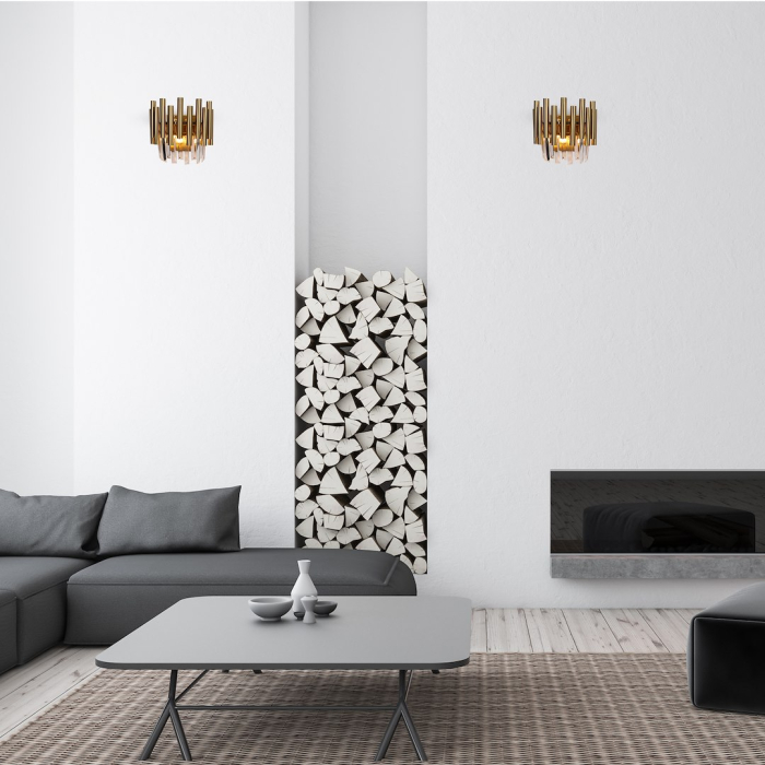 Lampă de perete MADISON GOLD 2xE14 [6]