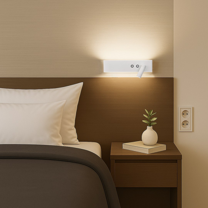 Lampă de perete Resort right 10W + 3W LED 4000K Alb [3]