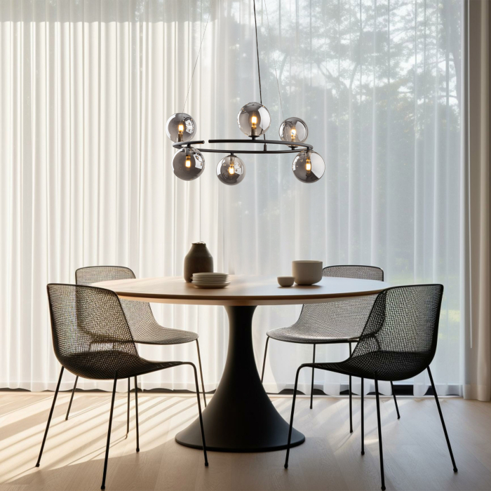 Lampa suspendata ANABELLE G9 6 x max 8W LED Negru 62 cm [2]