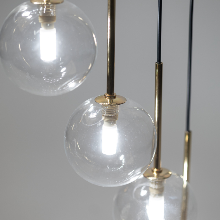 Lampa suspendata AURORA G9 16 x max 8W LED Auriu, Negru 50 cm [5]