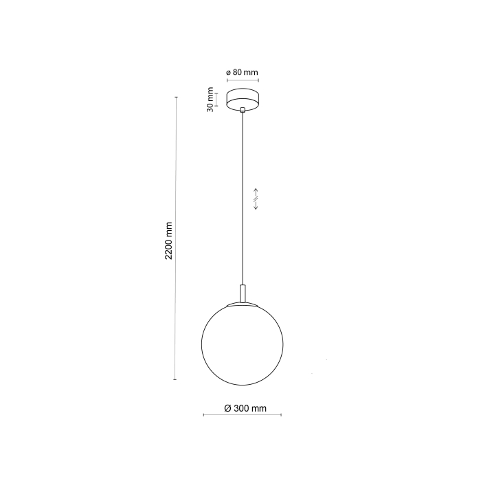 Lampa suspendata CADIX G9 1 x max 8W LED Aurit 30 cm [4]