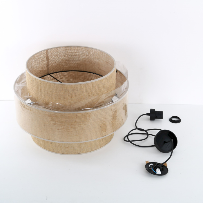 Lampa suspendata CALISTO E27 1 x max 15W LED Negru 50 cm [8]