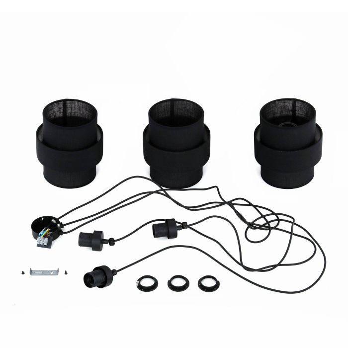 Lampa suspendata CALISTO E27 3 x max 15W LED Negru 400 cm [6]