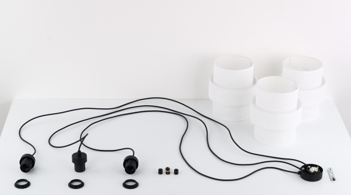 Lampa suspendata CALISTO E27 3 x max 15W LED Negru 400 cm [6]