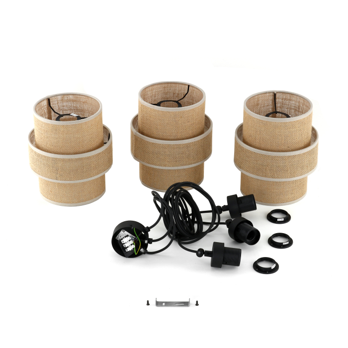 Lampa suspendata CALISTO E27 3 x max 15W LED Negru 400 cm [7]