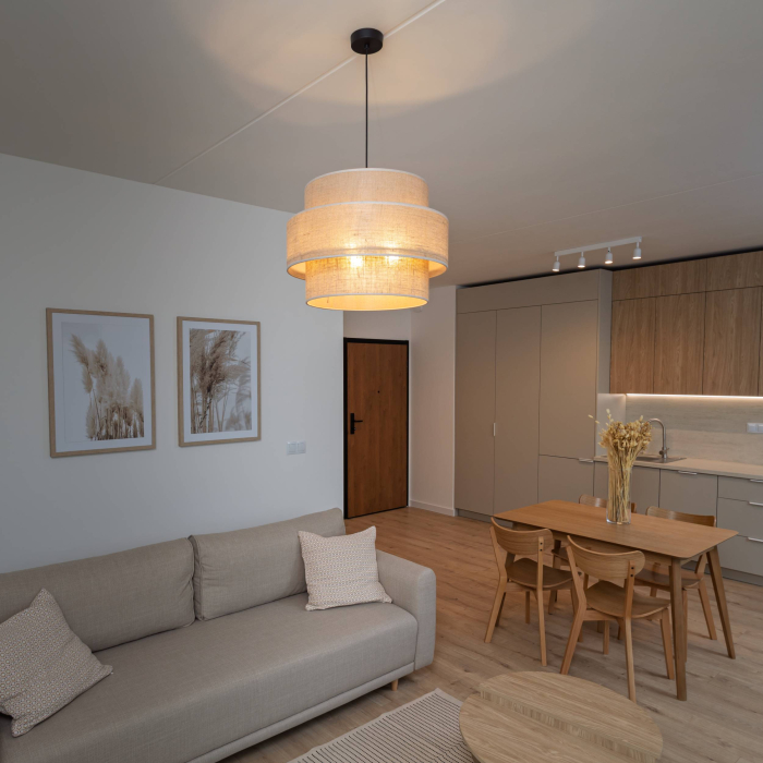 Lampa suspendata CALISTO E27 3 x max 15W LED Negru 50 cm [7]