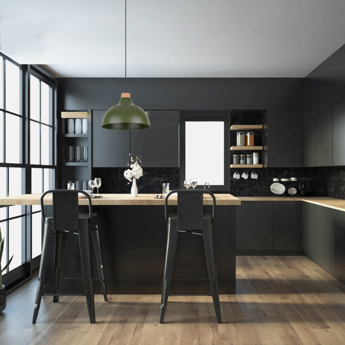 Lampa suspendata CAP E27 1 x max 15W LED Verde, Pin 34 cm [2]