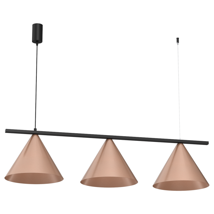 Lampă suspendată CAPITAL BLACK-COPPER 3XGX53 [1]